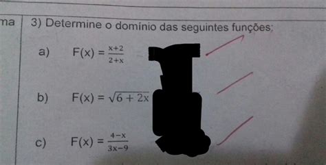 Determine O Domínio Das Seguintes Funções Br