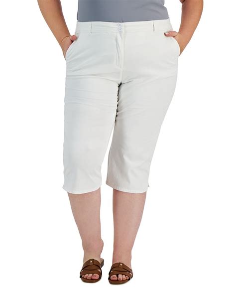 Karen Scott Plus Size Comfort Waist Capri Pants Created For Macys Macys