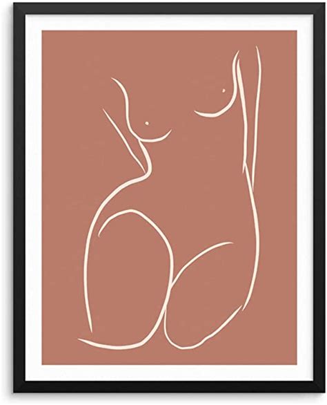 Abstract Female Body Line Art Print Nude Woman Body Wall Etsy Artofit