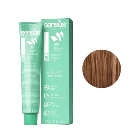 Sensus MC2 Permanent Hair Color 7 43 Golden Copper Blonde 100ml μόνιμη βαφή χωρίς αμμωνία