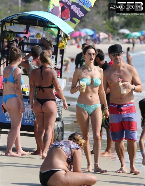 Alessandra Ambrosio Sexy Seen Flaunting Her Hot Body In A Bikini At The Beach In Florianopolis