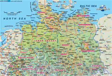Noord Duitsland Kaart | Kaart