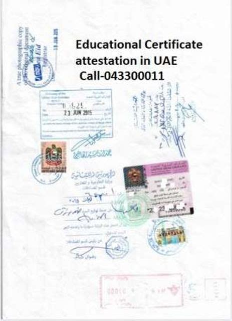 Educational Certificate Attestation Mofa Attestation Uae