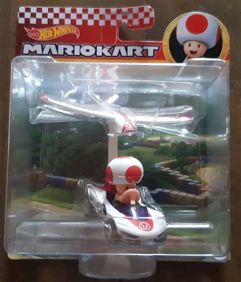Figurine Mario Kart Hot Wheels Toad P Wing Plane Glider En Bo Te Eur Picclick Fr