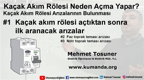 Kaçak Akım Rölesi Neden Açma Yapar 1 Kaçak akım rölesi açtıktan sonra