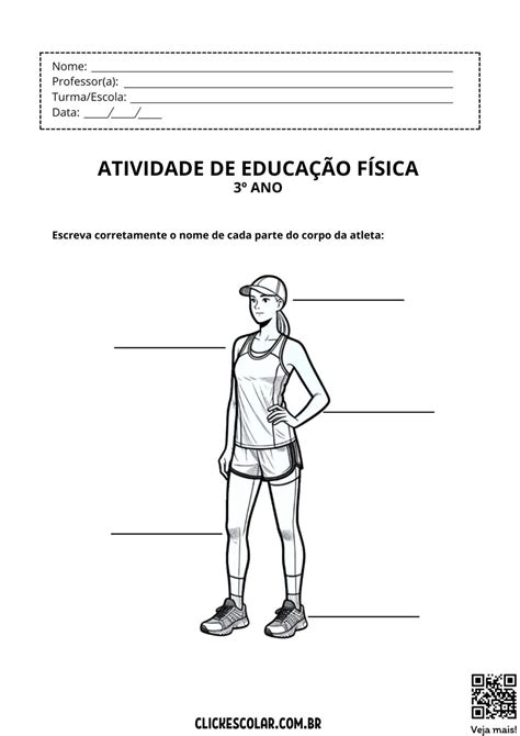 Atividades De Educação Física 7 Ano Para Imprimir
