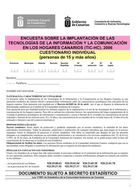 Pdf Encuesta Sobre Equipamiento Y Uso De Tecnologías De · La