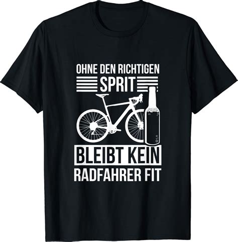 Lustiger Radfahrer Spruch Ohne Sprit Retro Pättkes Tour T Shirt