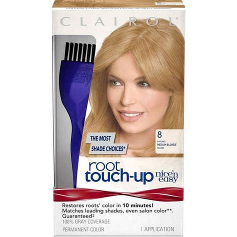 Clairol Nice N Easy Root Touch Up Permanent Hair Color 8 Medium Blonde Walmart