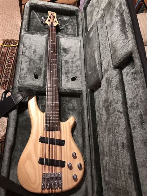 Wood Guerilla 5 String Bass Guitar Neck Through Body Super Reverb