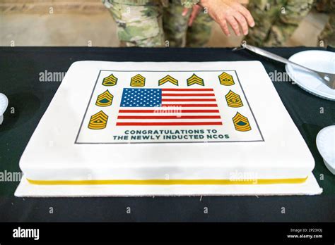 A Cake Made To Congratulate Us Army Non Commissioned Officers On