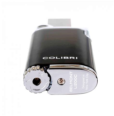 Зажигалка сигарная Colibri Belmont, черная-хром - HumidorPro