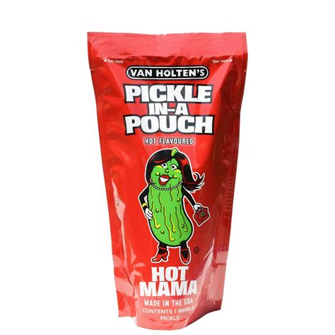 Hot Mama Pickle Jumbo Van Holtens Scharfer Gurkensnack
