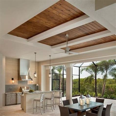 Wooden False Ceiling Designs For Kitchen Shelly Lighting