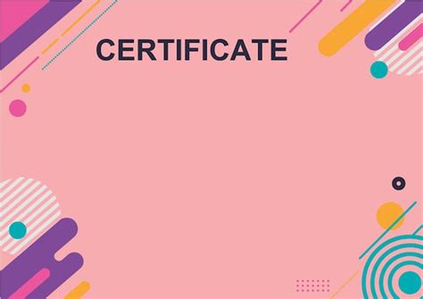 Premium Vector Design Template Certificate Blank Space