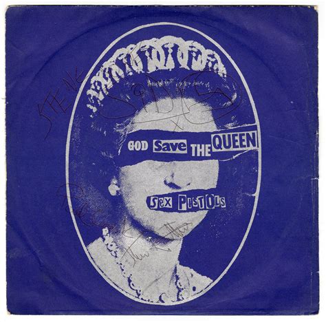Lot Detail Sex Pistols Band Signed God Save The Queen With Sid Vicious