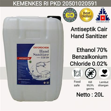 Jual Hand Sanitizer Cair Oxford Chem 20 Liter Di Lapak Exellent Choice