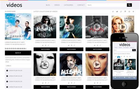 Mobile website template, Free website templates, Website template