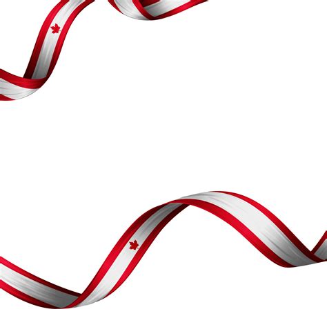 Ribbon With Canada Flag Color 3d 21001388 Png