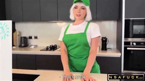 Blonde Barista In Shorts Offered To Rough Fuck Her Hot Holes Instead Of Coffee POV