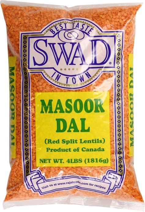 Amazon Spicy World Masoor Dal Pound Bag Split Red Lentils Dry