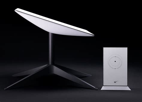 Elon Musks Starlink Internet Service Unveils New Rectangular Dish