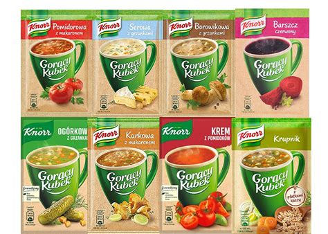 Knorr Goracy Kubek Tomato Instant Soup Variety Pack 8 Randomly Chosen