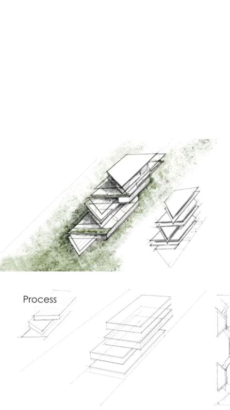 Several Drawings Of Different Types Of Buildings And Their Functions In
