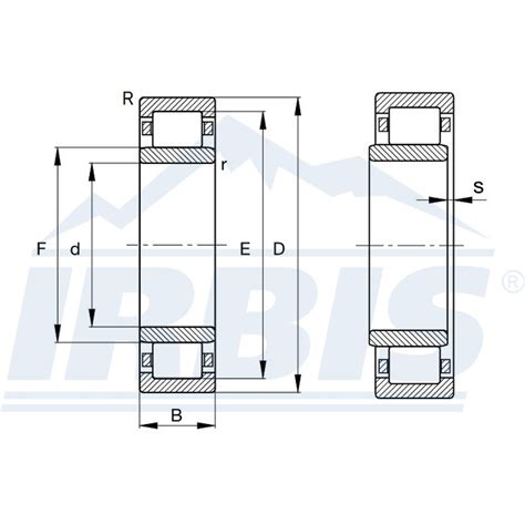 NU 2317 E-M1-C3 - FAG - Подшипник роликовый цилиндрический радиальный
