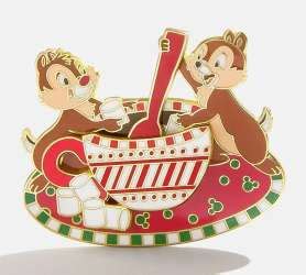 Chip N Dale Hot Cocoa Baublebar Holiday Disney Licensed Disney Pin