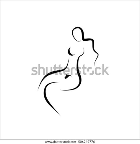 Naked Woman Icon Vector Stock Vector Royalty Free Shutterstock