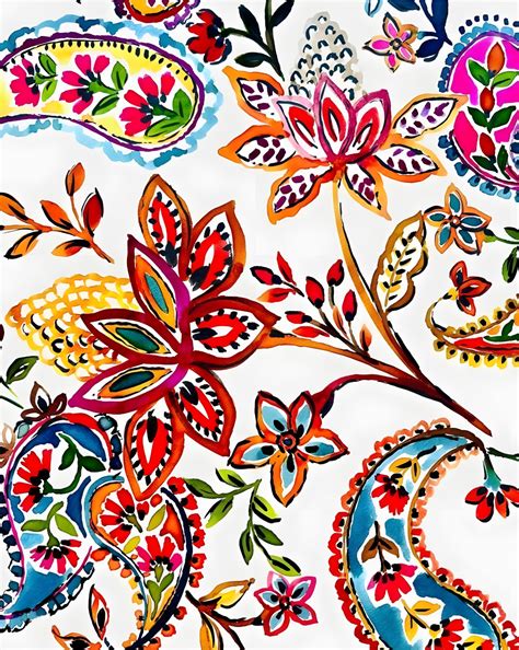 pin  marcela marques  asindias tile art paisley art color vibe