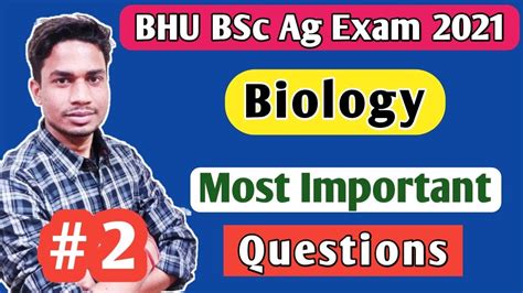 Bhu Bsc Ag Biology Most Important Questions Part Roushan Kumar