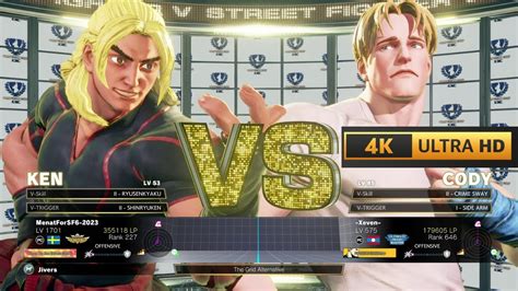 MenatForSF6 2023 KEN VS Xeven CODY In SFV CE 4K 60Fps