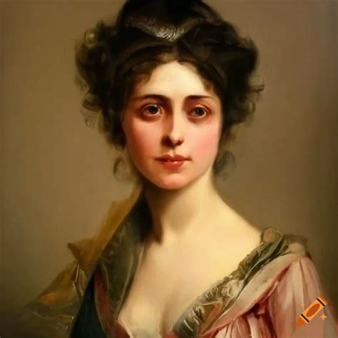 1800s Oil Painting Portrait Of A Beautiful Woman On Craiyon