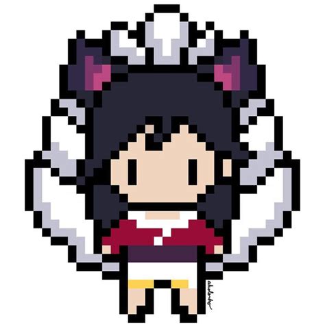 Bit Sprite Of Ahri From The Pc Game League Of Legends She Is