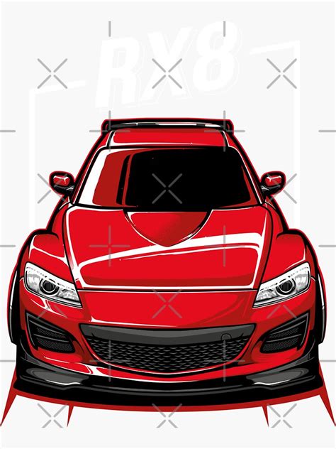 Mazda Rx8 Rotary Rx 8 Sticker For Sale By Jdmcamp Redbubble