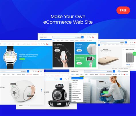 Electronics Ecommerce Website Template Free Download Free Printable