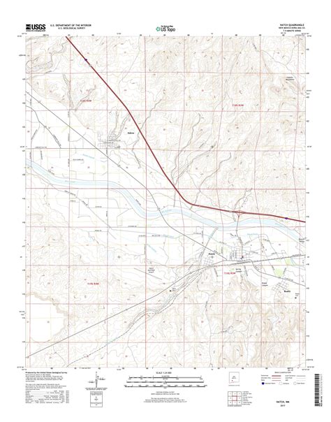 Mytopo Hatch New Mexico Usgs Quad Topo Map