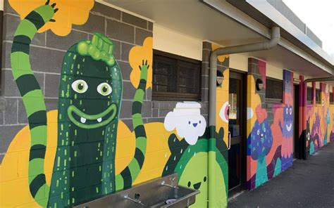 Mural Types Happy School Grounds