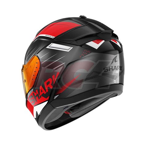 Capacete Shark Ridill Bersek Black Red Rc