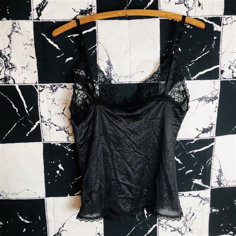 Babesss Vintage Lace Camisole Lingerie Top So Depop