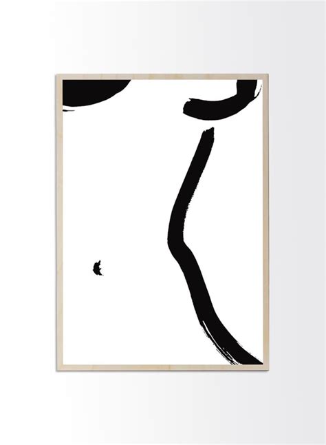 The Female Body Minimalist Print Scandinavian Print Nude Etsy Australia