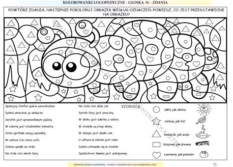 Kolorowanki Logopedyczne G Oska S Alicja Rominiecka Stec
