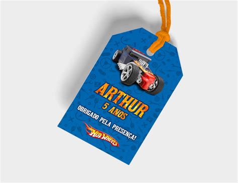 Tag Agradecimento Hot Wheels Elo7 Produtos Especiais