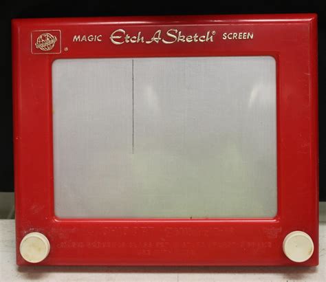 At Auction Vintage Etch A Sketch Magic Screen 505 Ohio Art Toy Red