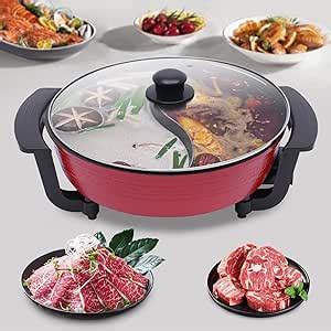 Kolhgnse W L Twin Hot Pot Pot Med Lock Hotpot Elektrisk Delad K Ksgryta