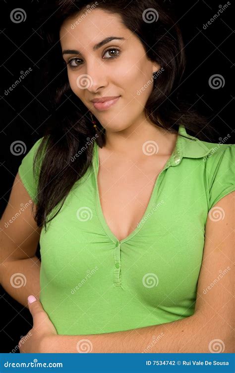 Brunette Fotografia Stock Immagine Di Orli Espressione