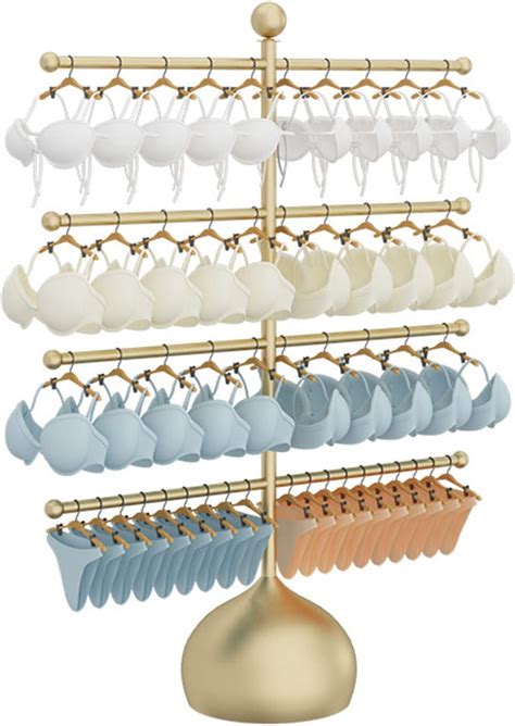 Floor Standing Lingerie Display Rack Modern Metal Bra Shorts Clothes Display Rack Tank Tops