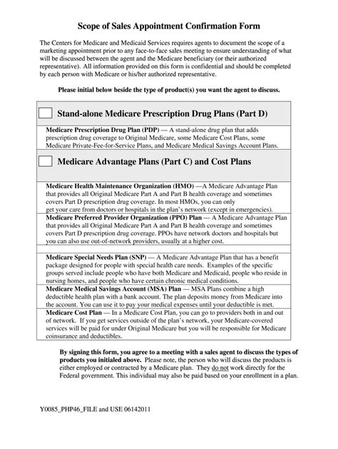 Scope Of Appointment Form 2023 Printable Forms Free Online